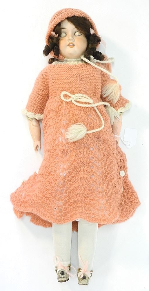 Armand Marseilles Bisque Head Doll Impressed Germany 370 A.1.M, 22"H. (1 of 1)