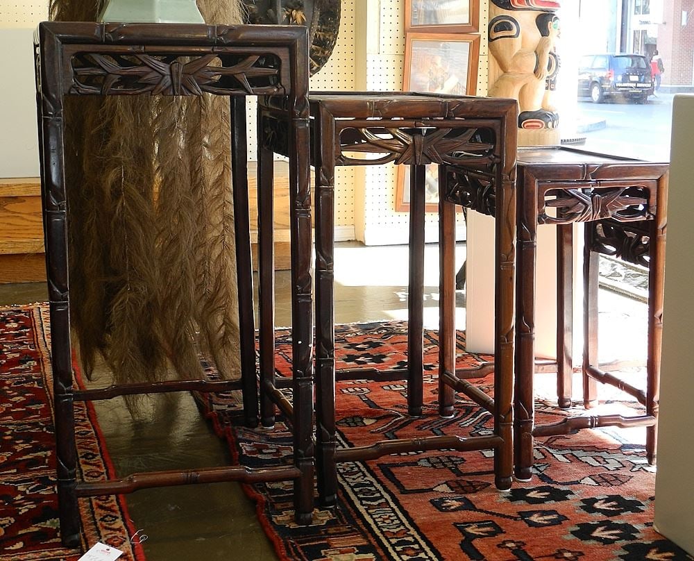 Quartetto set of Chinese Rosewood Nesting Tables. (1 of 4)
