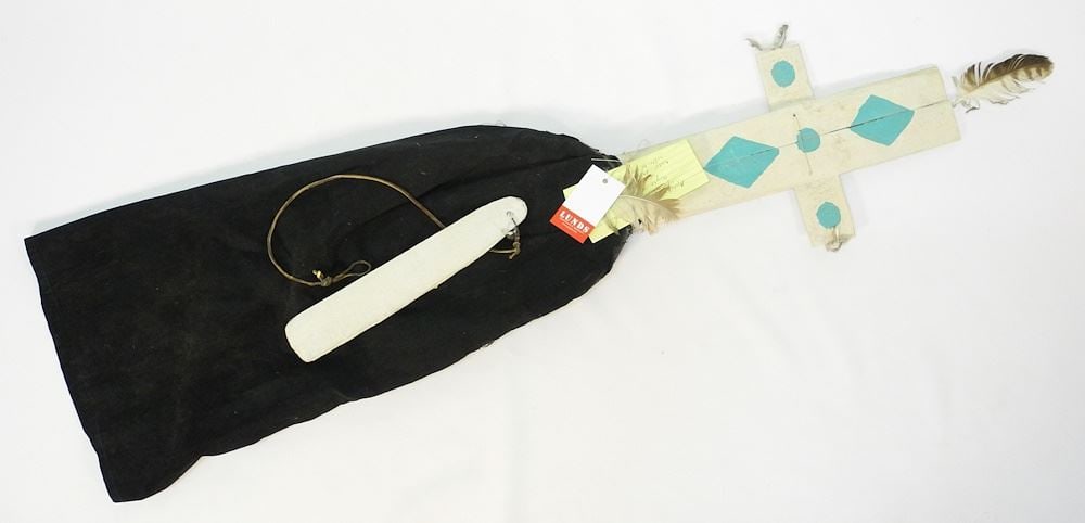 Apache Clown Dance Mask with Whirler Acquired Flagstaff, Arizona 1967. (1 of 3)