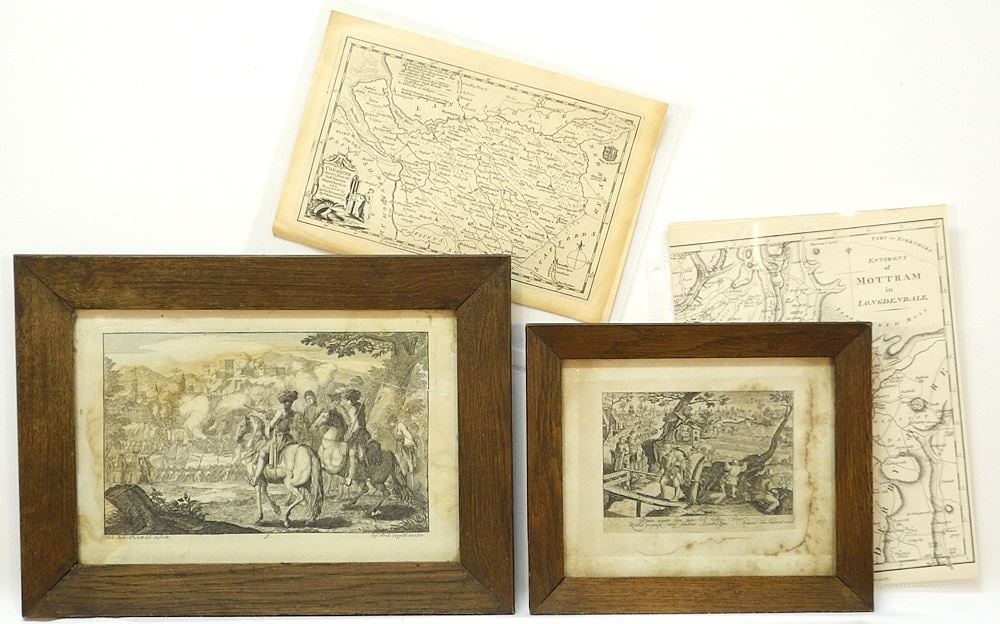 4 Antique Maps & Engravings: Kitchin / Stockdale / Thelott / Van Londerseel. (1 of 3)