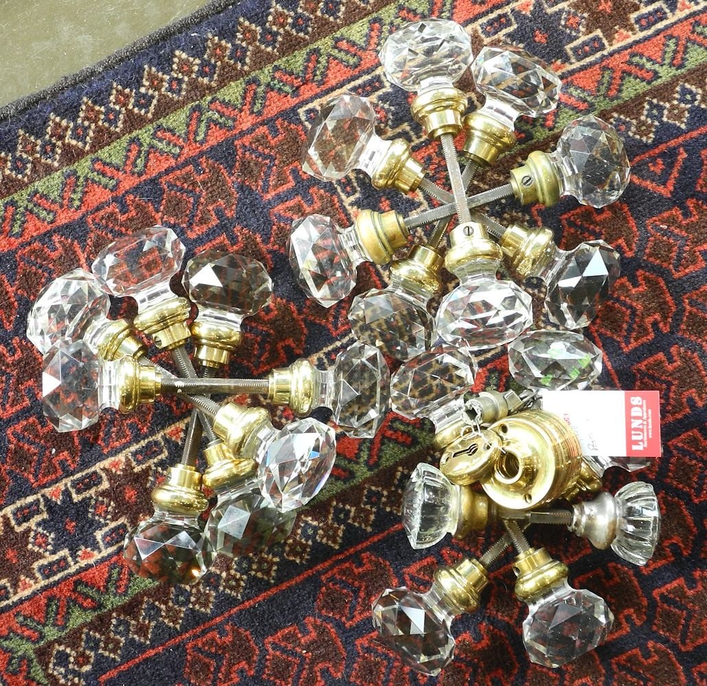 Collection of Crystal Door Knobs, C. 1880/1920.: Collection of Crystal Door Knobs, C. 1880/1920.
