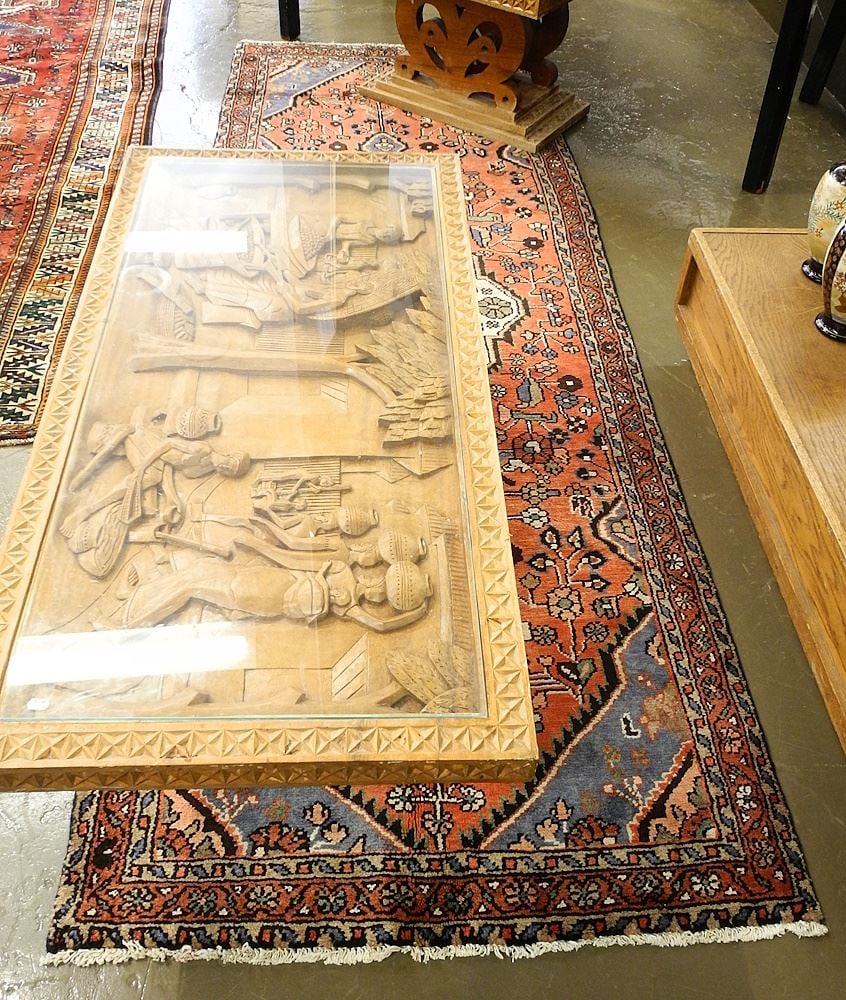 Hamedan Runner Approximately 9'10" x 3'6". (1 of 2)