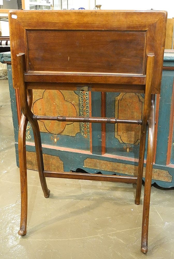 19th C. Mahogany Campaign Folding Desk, 38 1/2"H. (1 of 7)