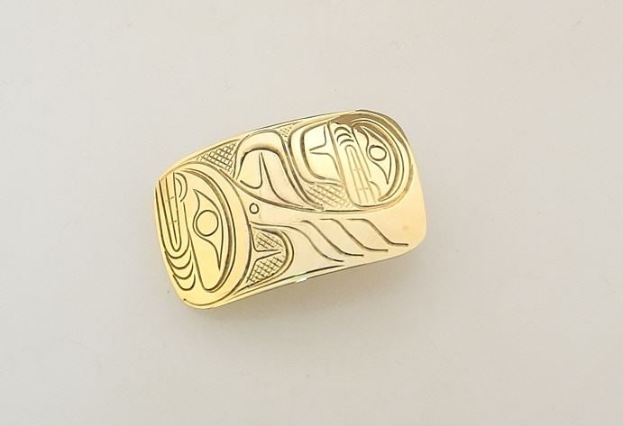 14K (marked) Yellow Gold Pendant Monogrammed PAS (Pat Seaweed), 1 1/4 "H, 6.3 Grams.: 14K (marked) Yellow Gold Pendant Monogrammed PAS (Pat Seaweed), 1 1/4 "H, 6.3 Grams.