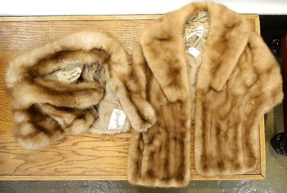 2 Fur Shawls. (1 of 1)