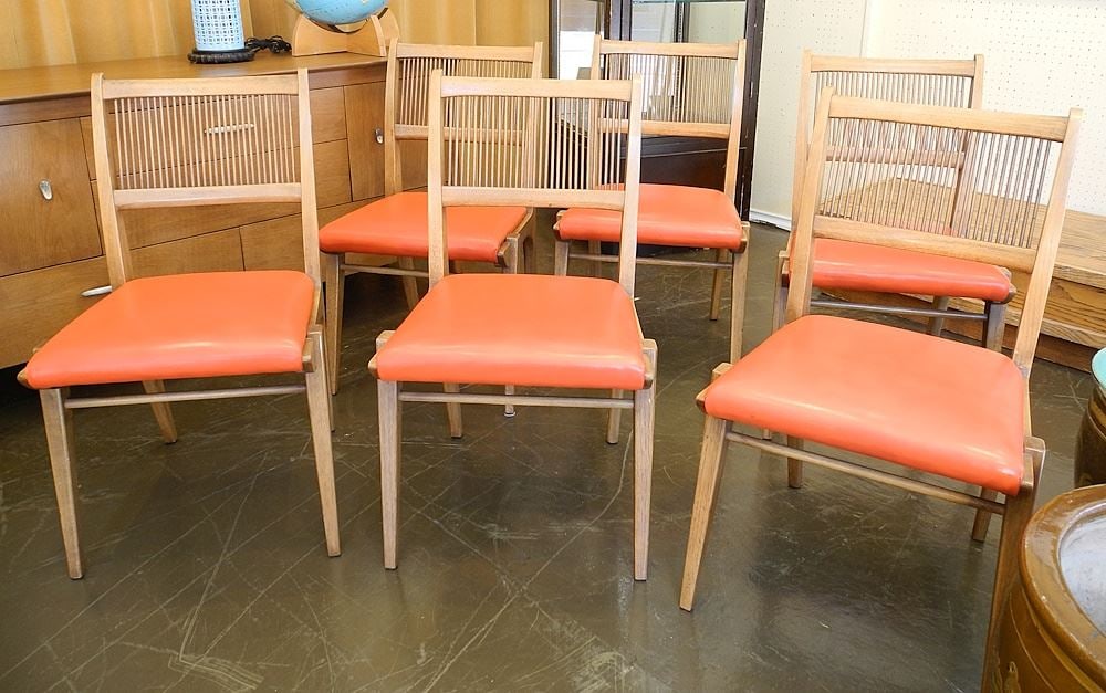 Six Drexel Profile Series Dining Chairs Designed by John Van Koert. (1 of 12)