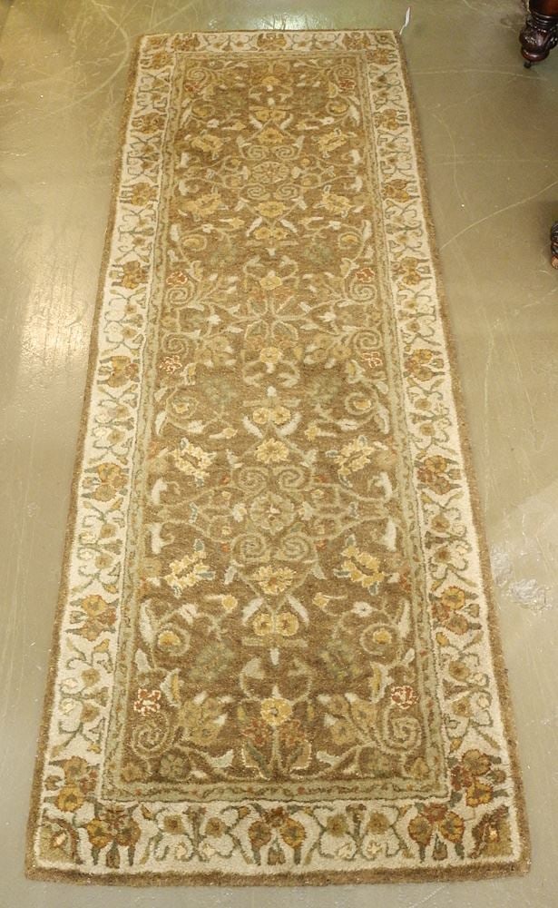 Indian Vegetable Wash Runner, 7'6" x 2'7".: Indian Vegetable Wash Runner, 7'6" x 2'7".