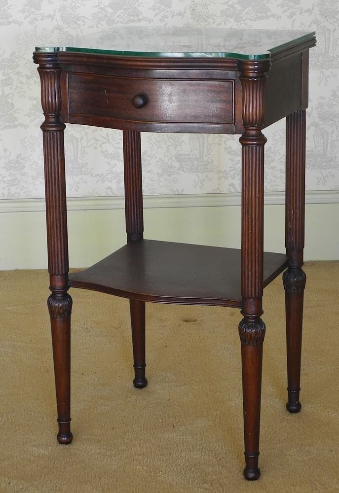 Berkey & Gay Furniture Mahogany Night Table, 30"H. (1 of 3)