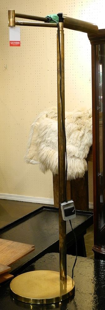 Articulated Brass Bridge Lamp, 42" H. (1 of 1)