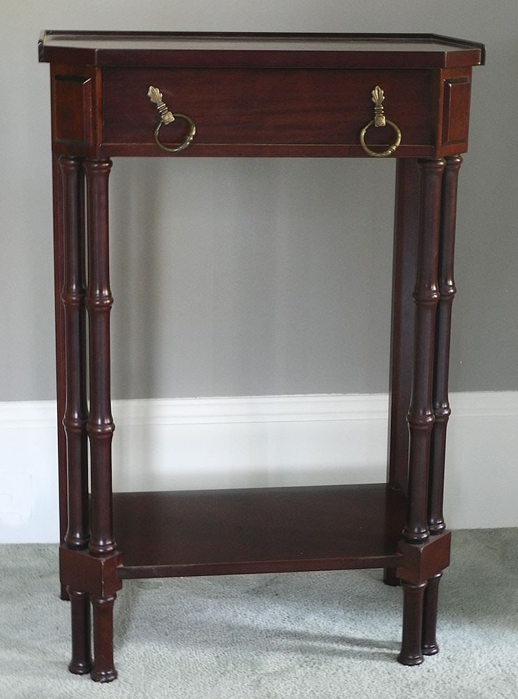 Petite Bombay Co. Hall Table, 29"H. (1 of 3)