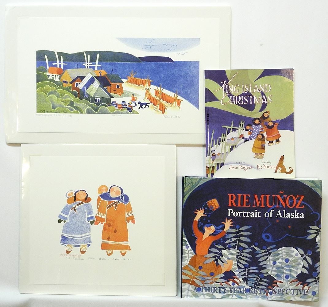 Rie Munoz Collection: 2 Prints & 2 Books. (1 of 5)