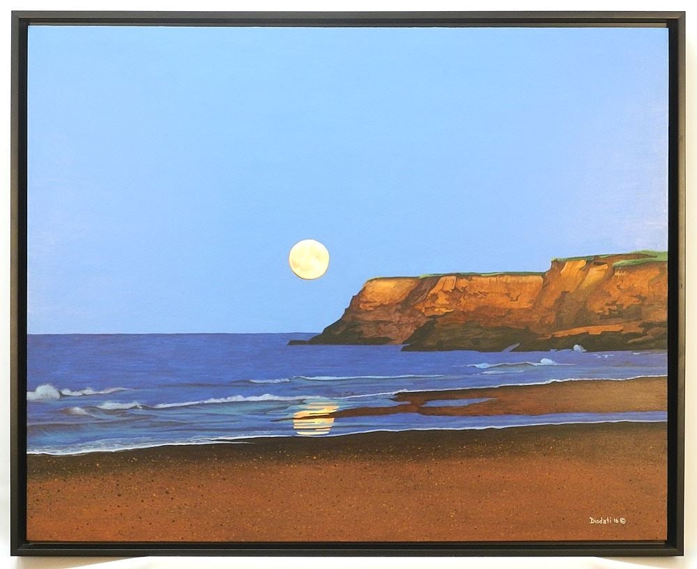 Acrylic on Board signed (Tony) Diodati, 24" x 30", "Rising Moon P.E.I". (1 of 4)