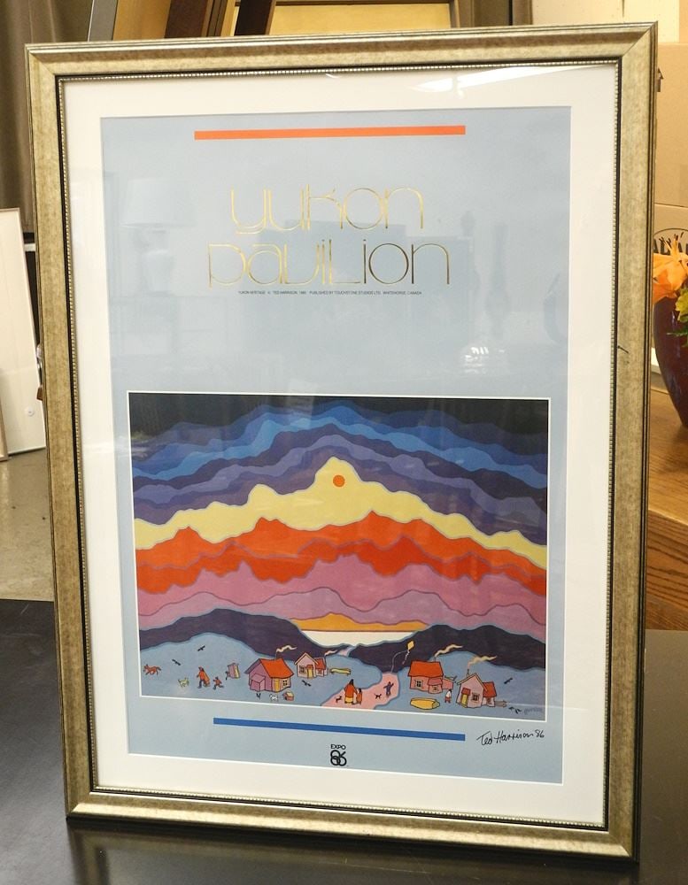 Expo '86 Yukon Pavilion Poster signed Ted Harrison, 22 1/2" x 15 1/2". (1 of 1)