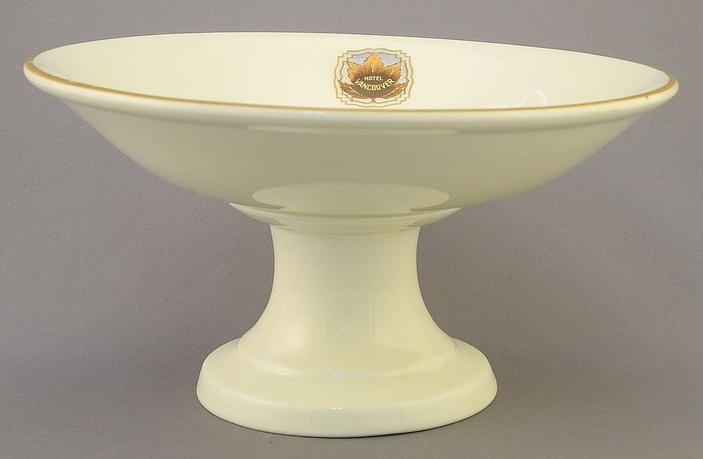 Royal Doulton "Hotel Vancouver" Compote, 4 1/4" x 8". (1 of 3)