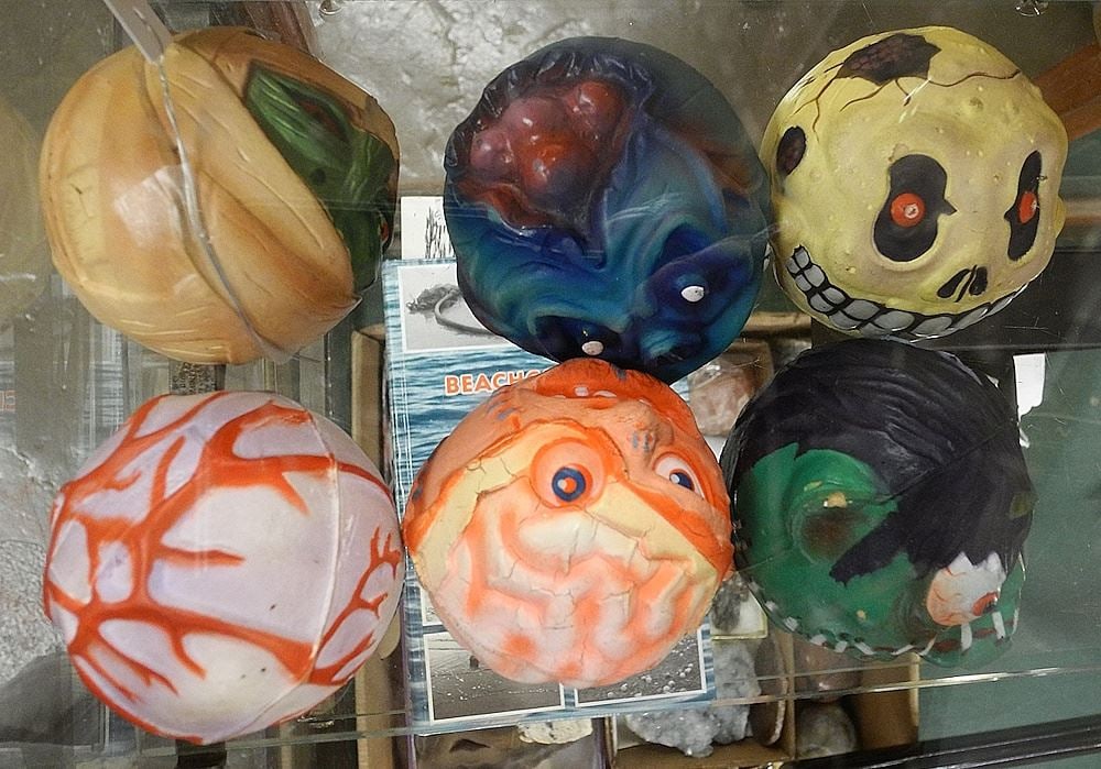 Collection of 'Mad Balls'.: Collection of 'Mad Balls'.