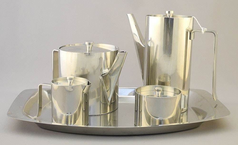 5 Piece Stainless Steel Tea & Coffee Service. (1 of 3)