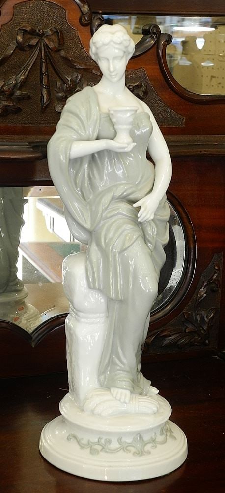 Neoclassical Porcelain Figure, 14 3/8"h.: Neoclassical Porcelain Figure, 14 3/8"h.