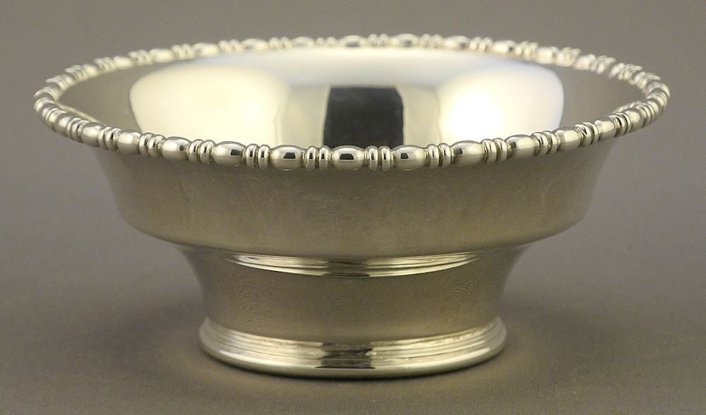 Carmichael Sterling Silver Small Bowl, 53g, 3" Diameter.: Carmichael Sterling Silver Small Bowl, 53g, 3" Diameter.