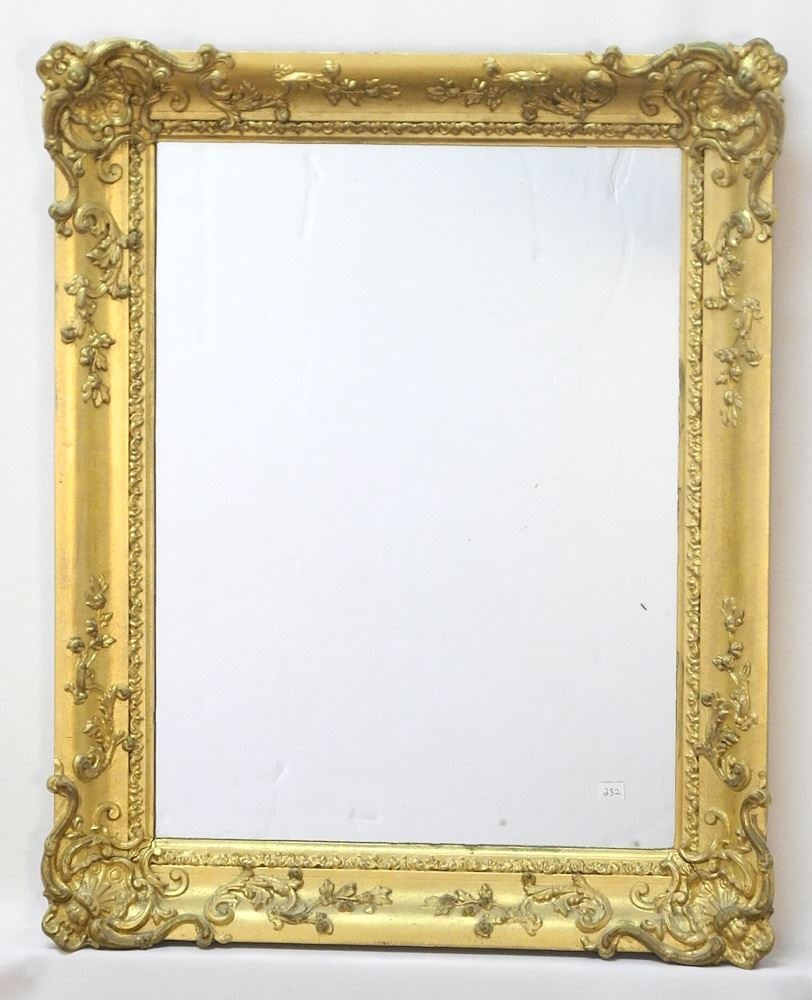 Gilt Frame Mirror, 24 1/4" x 19 3/4" x 2 1/2". (1 of 4)