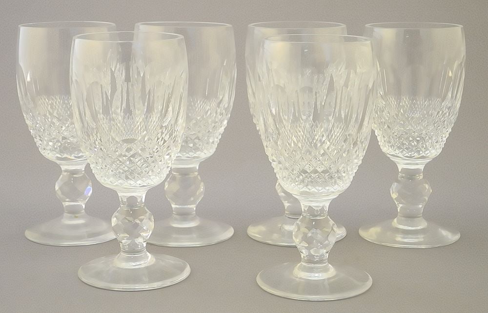 6 Waterford Colleen Stem Glasses, 4 1/4"h.: 6 Waterford Colleen Stem Glasses, 4 1/4"h.