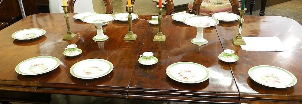 19th C. Dessert Service with 6 Coalport Demitasse. (1 of 5)