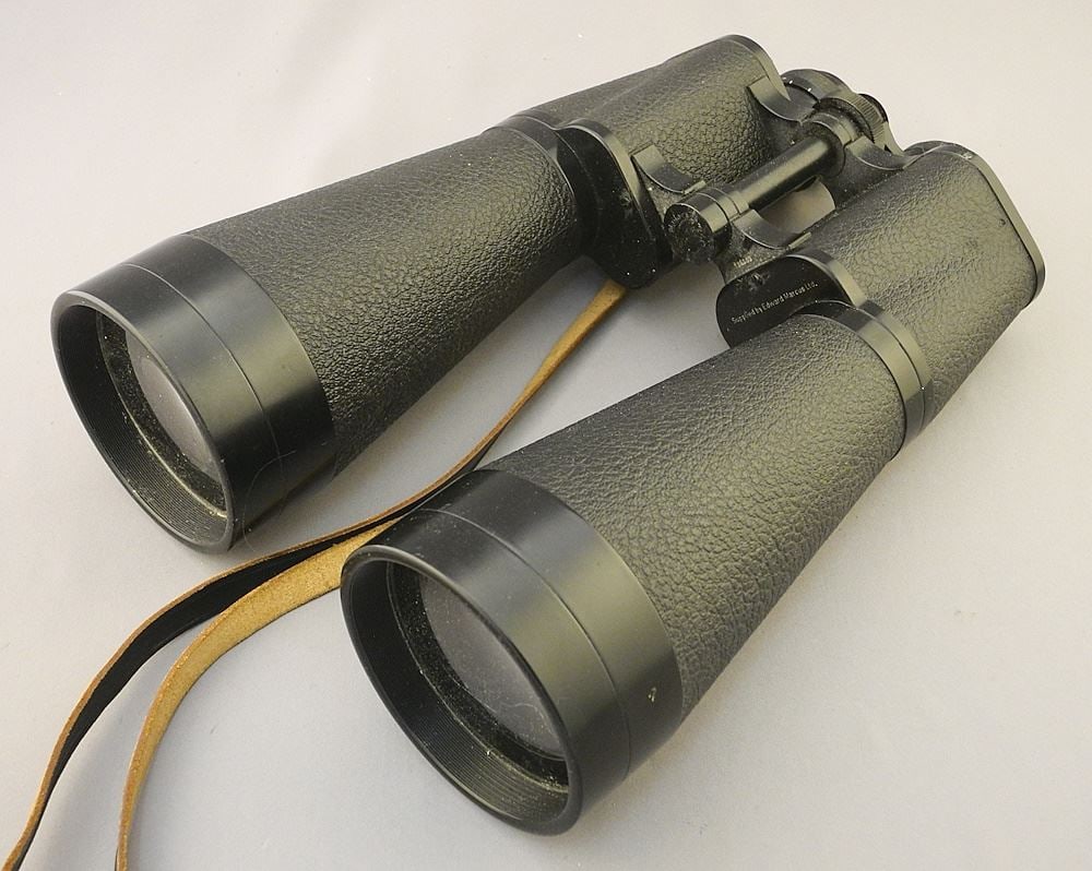 Pair of Beck Kassel CBS Tordalk, 11 x 80 Binoculars in Case (as found).: Pair of Beck Kassel CBS Tordalk, 11 x 80 Binoculars in Case (as found).