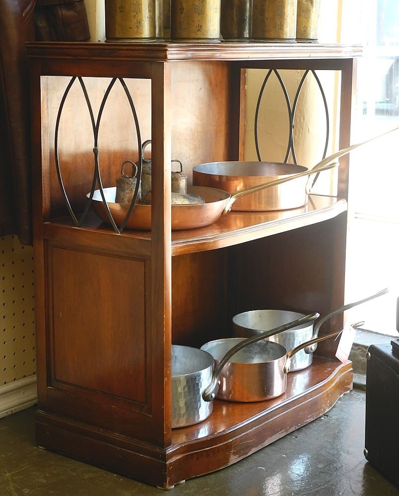 Mahogany Open Shelf, 28"h. (1 of 2)