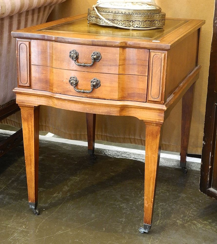 3 Pieces of Mahogany Coffee & End Table Set, 42"W. (1 of 5)