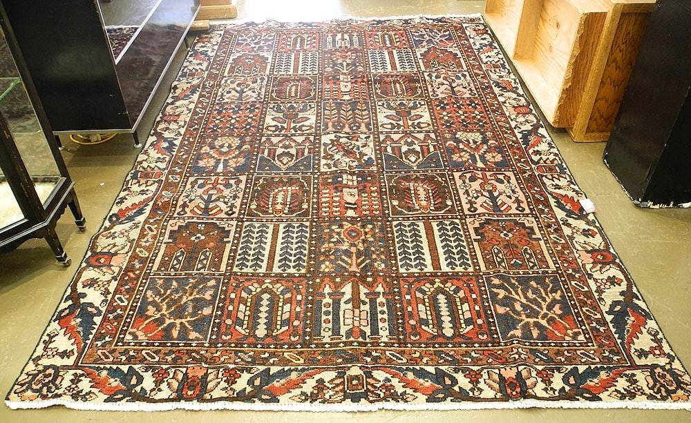 Bakhtiar Carpet Approximately 9'7" x 6'4". (1 of 3)