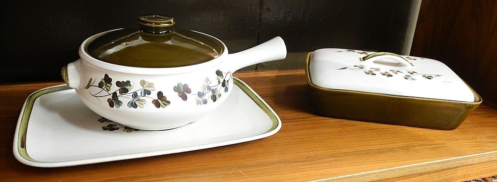 Part Set of Denby Shamrock Stoneware China.: Part Set of Denby Shamrock Stoneware China.