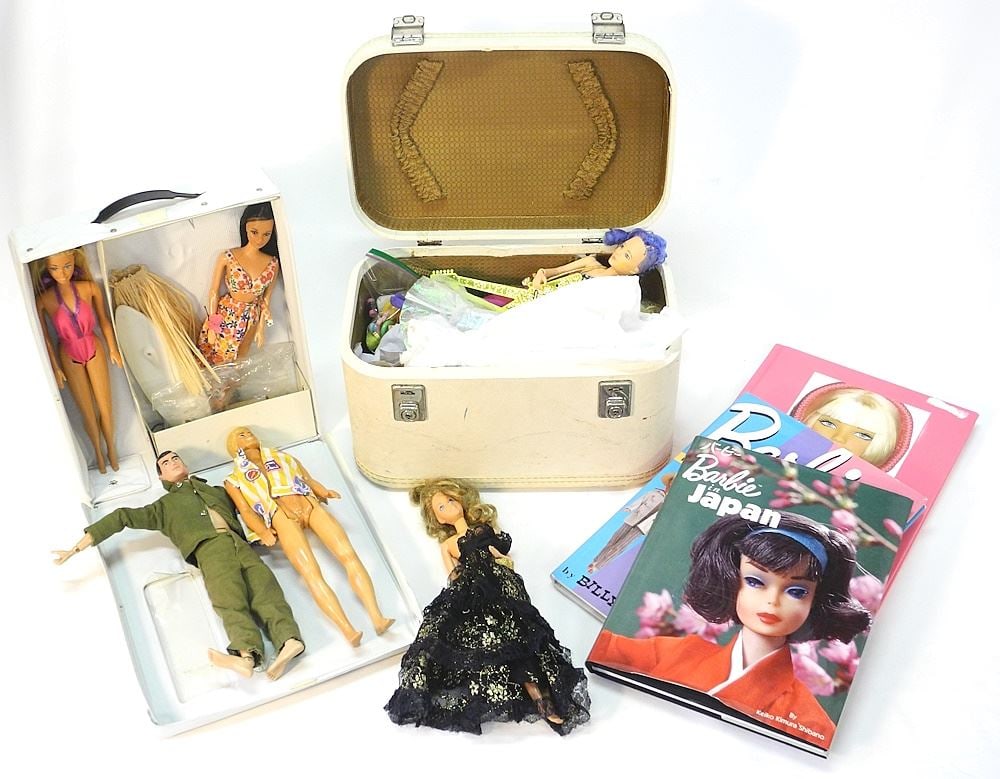 Collection of Barbie Dolls / Clothes / Books & G.I. Joe, 14 5/8"H. (1 of 3)