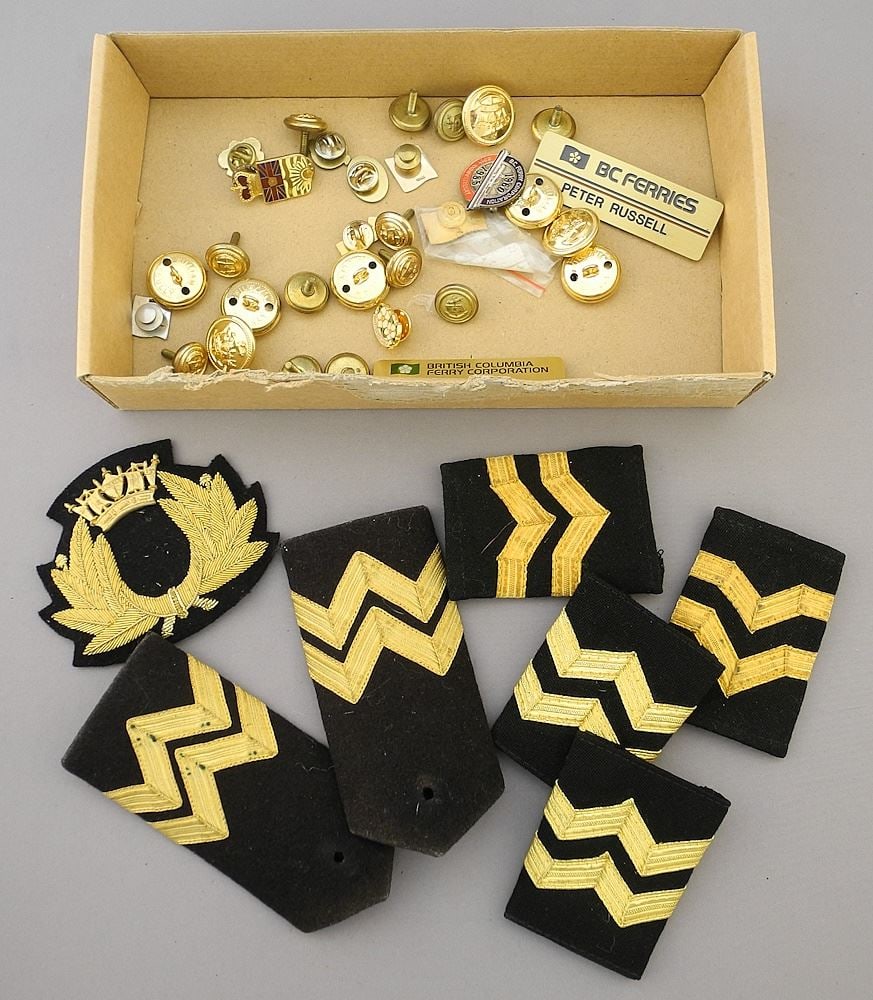 Collection of BC Ferries Buttons & Insignias. (1 of 1)