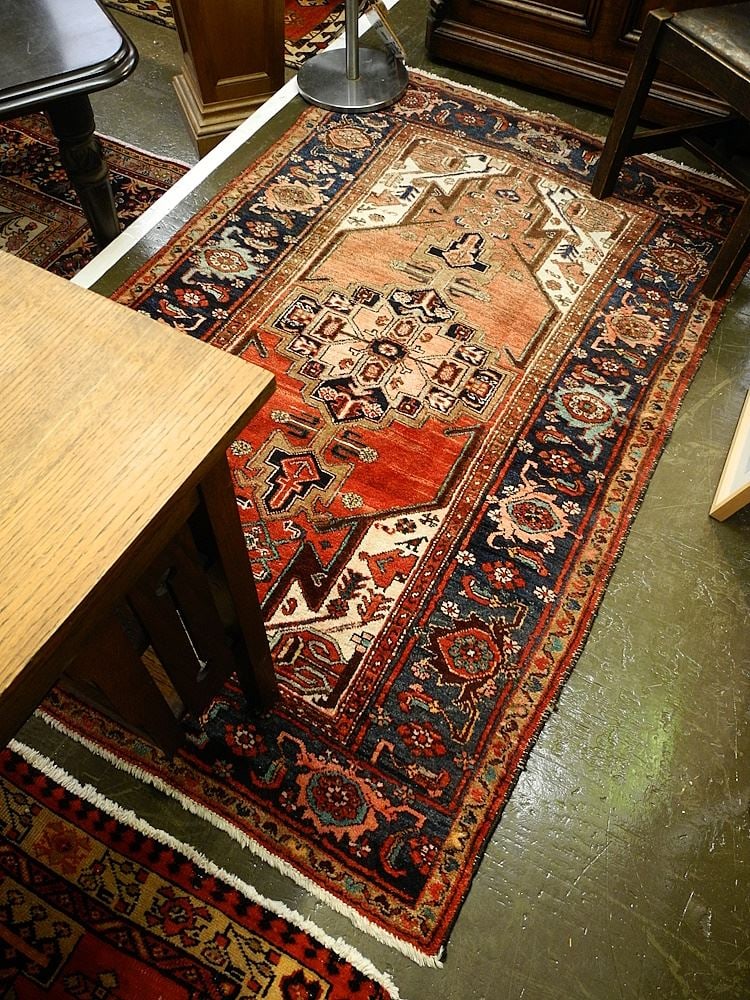 Hand Knotted Wool Carpet, 6'8" x 4'3". (1 of 3)