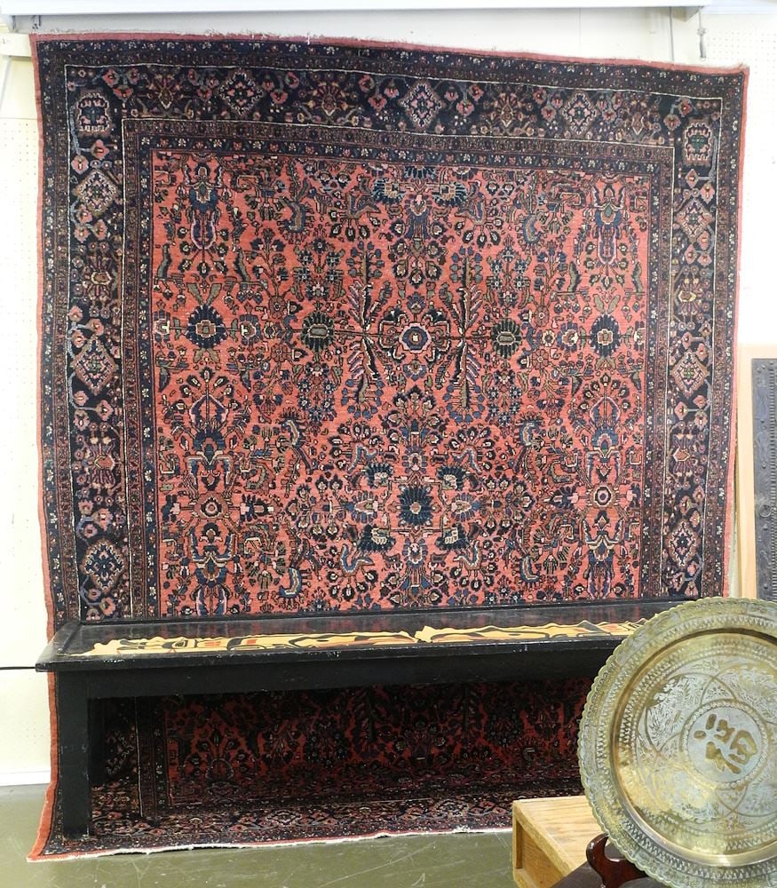 Hand Knotted Persian Carpet Approximately 11'6" X 8'8".: Hand Knotted Persian Carpet Approximately 11'6" X 8'8".