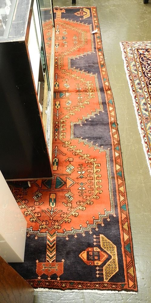 Hamedan Runner Approximately 9'11" x 3'. (1 of 3)