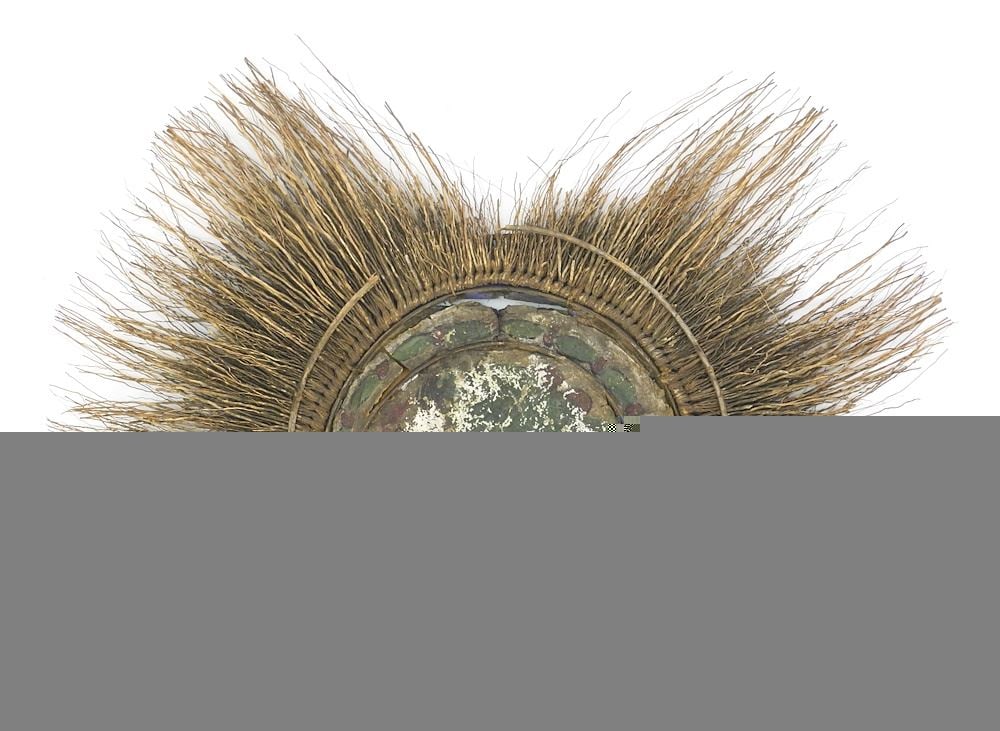 Old Polynesian Fan (as found).: Old Polynesian Fan (as found).