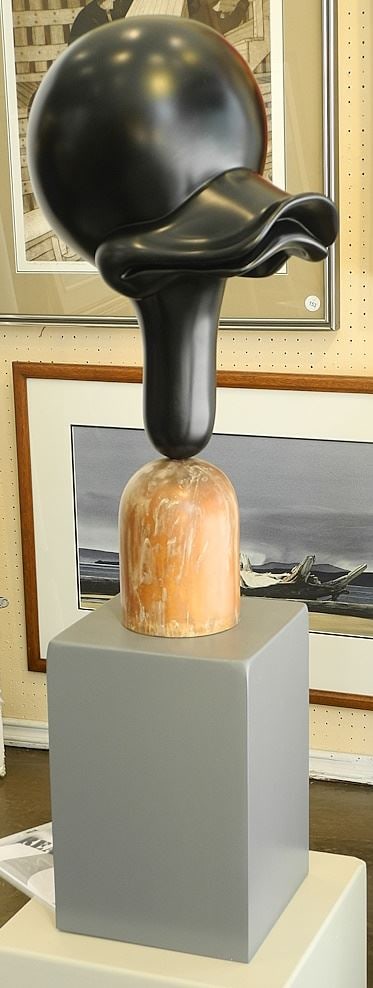 Two Mixed Media Sculpture sig. w/ Cert. by Craig Davis, 34 1/8" x 9 1/4" x 10 1/2", "Black & (1 of 13)