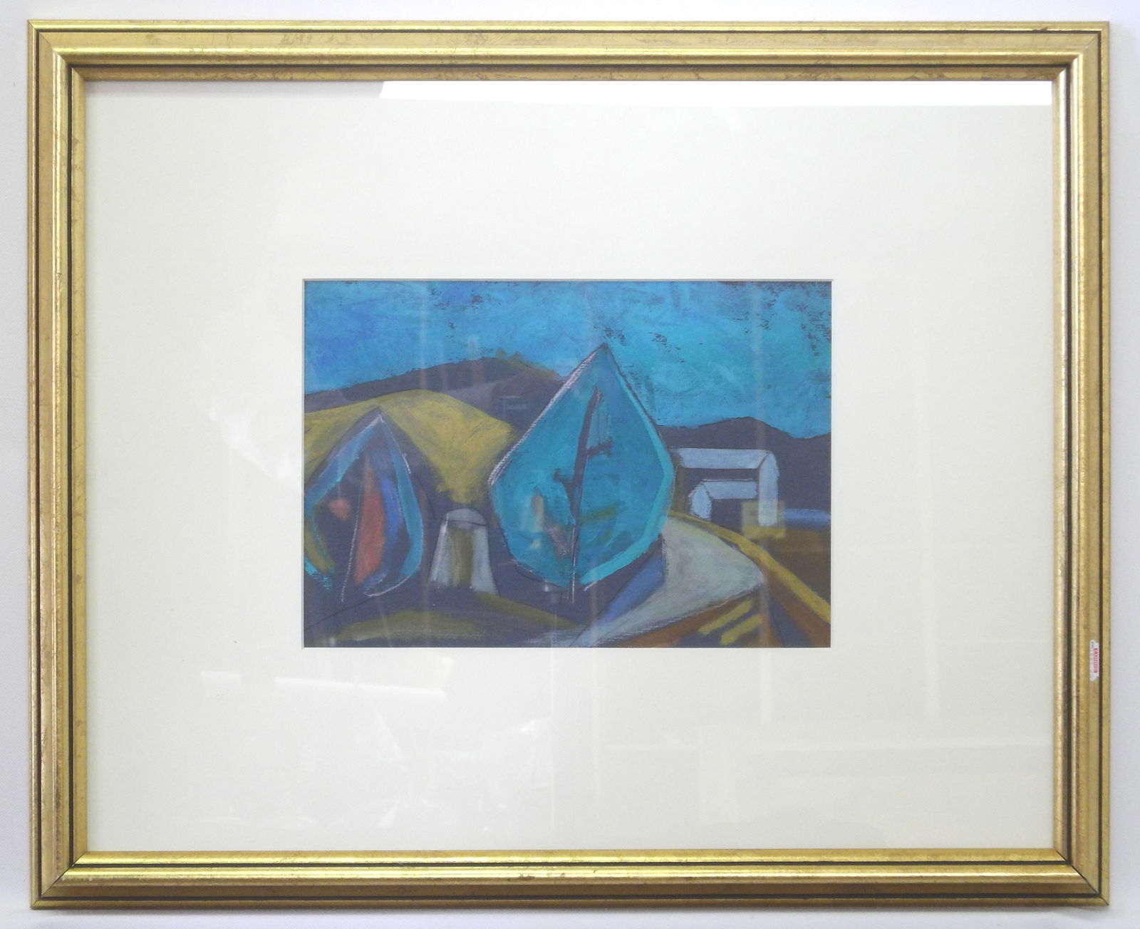 Oil on Paper signed M. (Max) Maynard , 7 1/2" x 10 1/2", "Two Pinwa - Dark Hills". (1 of 6)