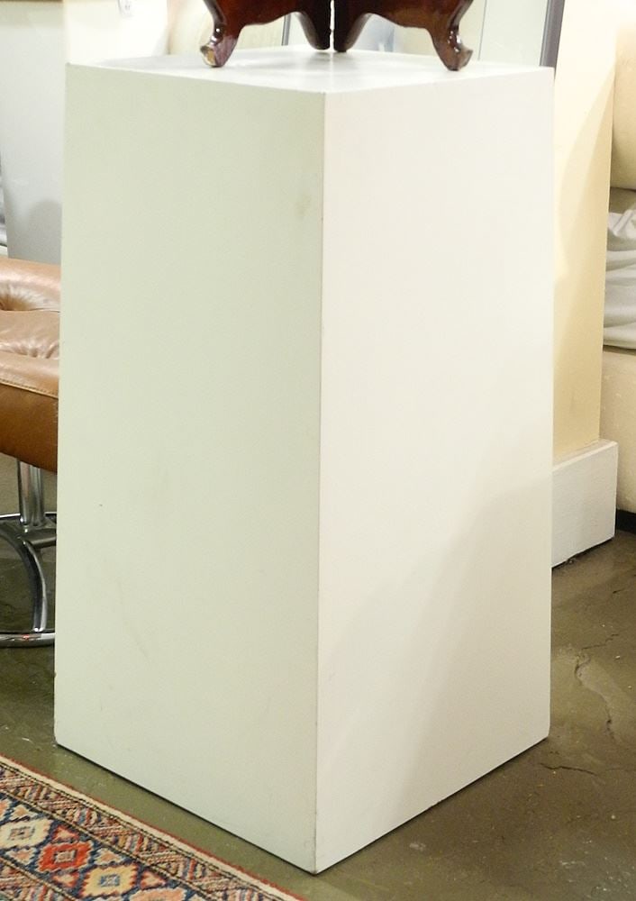 White Laminate Display Column / Pedestal, 29 1/2"h. (1 of 1)