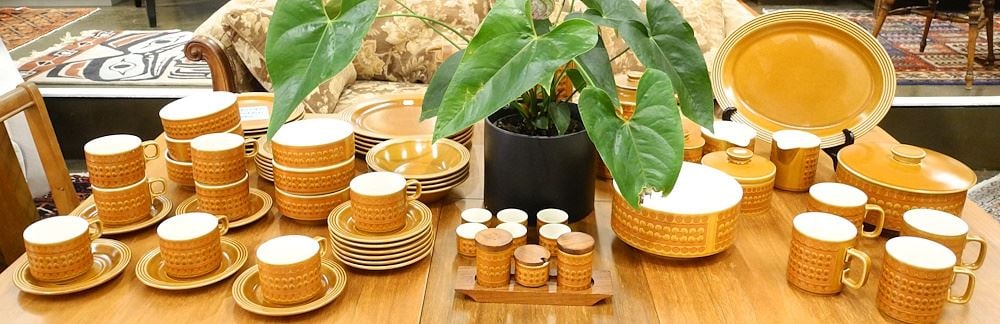 Set of Hornsea "Saffron" Dinnerware.: Set of Hornsea "Saffron" Dinnerware.