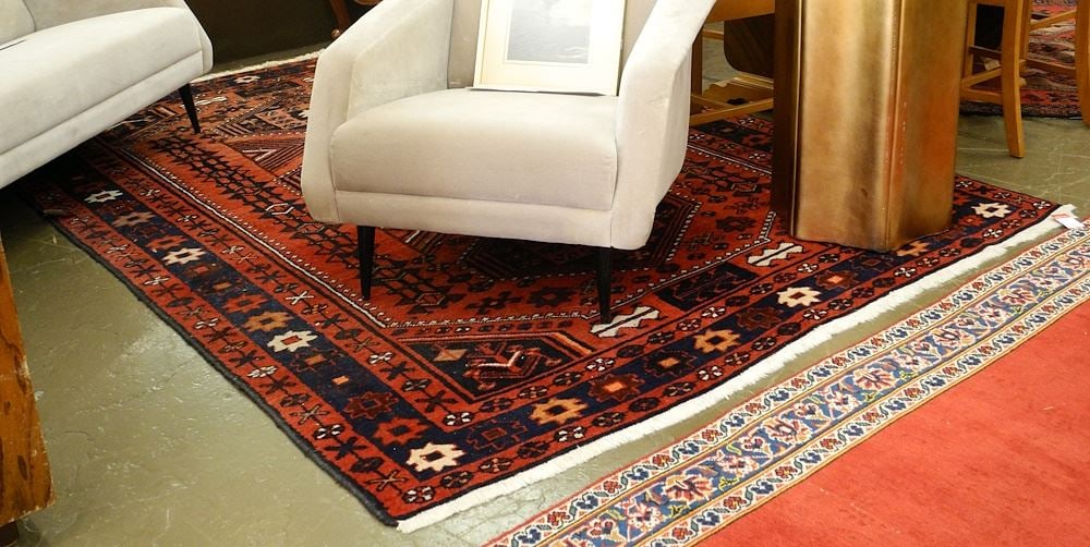 Old Persian Hand Knotted Carpet, 8'9" X 5'11". (1 of 1)