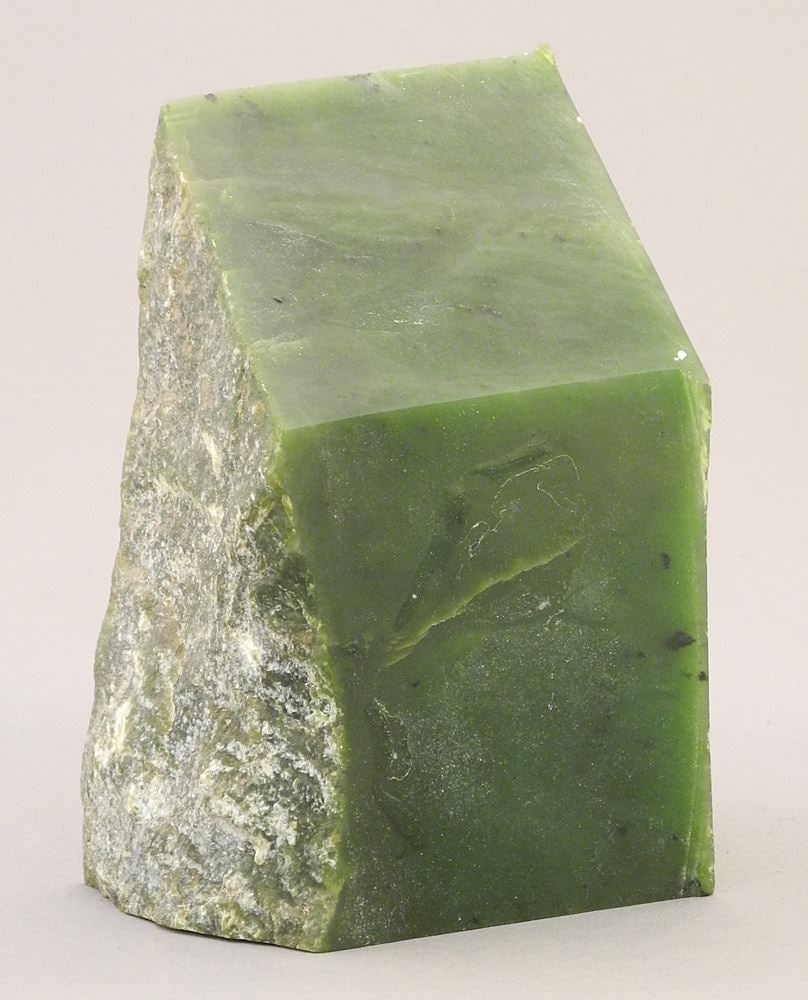 Jade Specimen, 818g, 4 3/8"h, as found.: Jade Specimen, 818g, 4 3/8"h, as found.