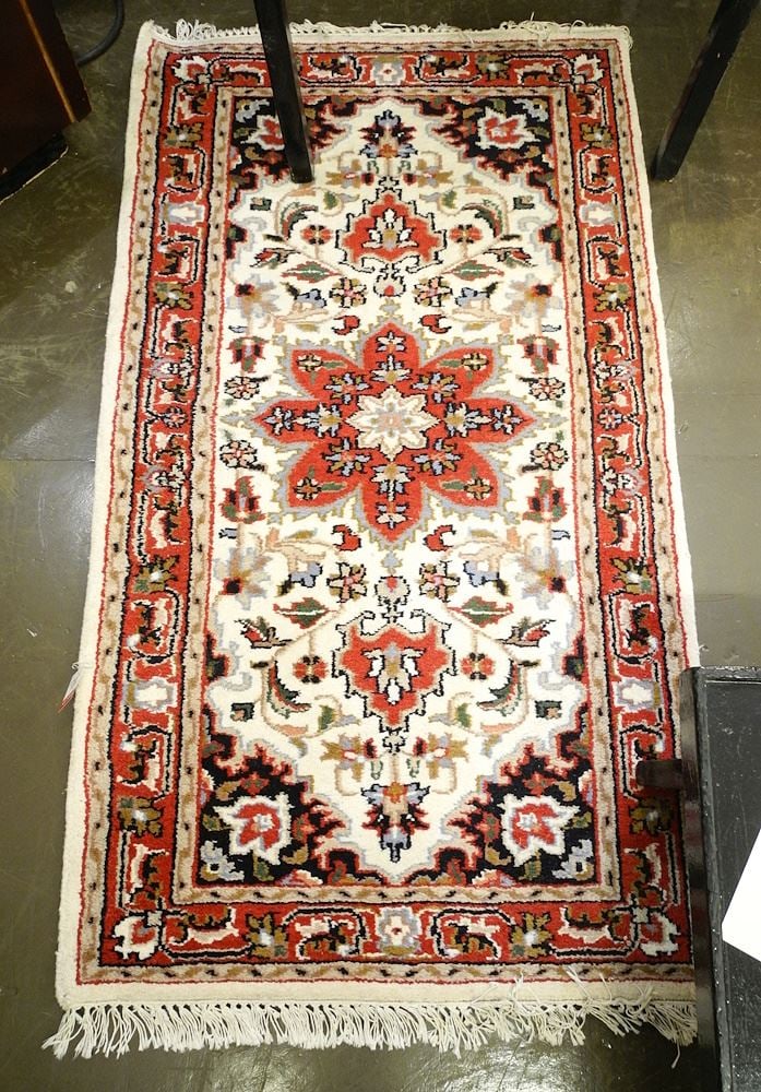 Hand Knotted Persian Carpet, 3' x 5'9". (1 of 3)