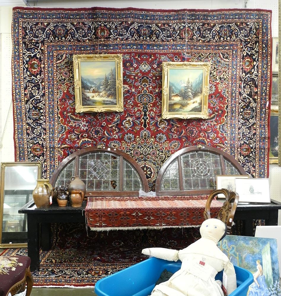 Mashhad Carpet Approximately 12'4" x 9'11". (1 of 4)