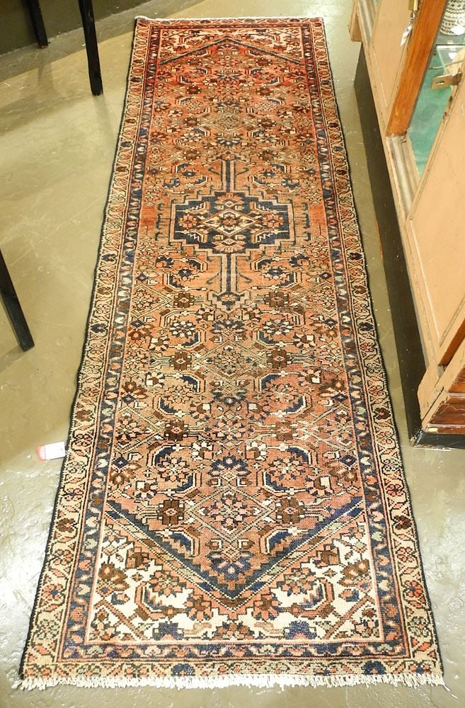 Hamedan Runner Approximately 9'3" x 3'. (1 of 3)