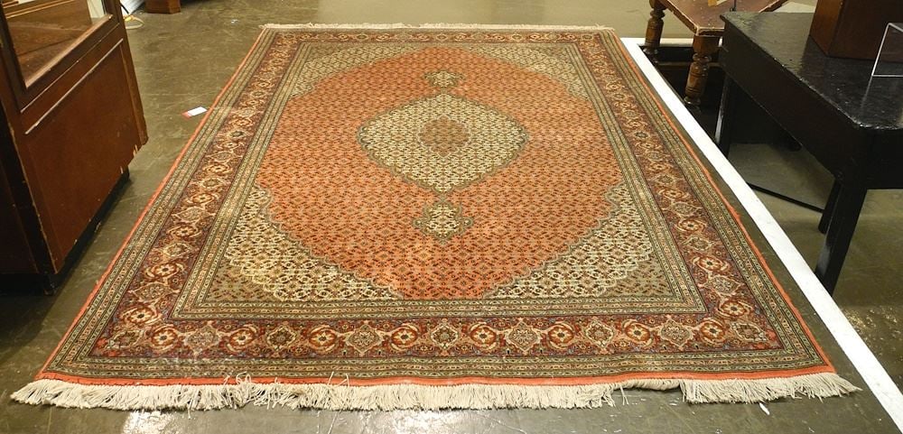 Persian Wool Blend Carpet Approximately 7'2" x 5'2". (1 of 6)
