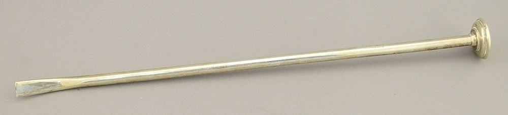 Hallmarked Silver Candle Snuffer, 12"L, 42g. (1 of 10)