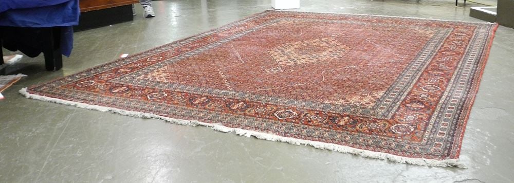 Persian Hand Knotted Carpet Approximately 8'6" x 11'7". (1 of 8)
