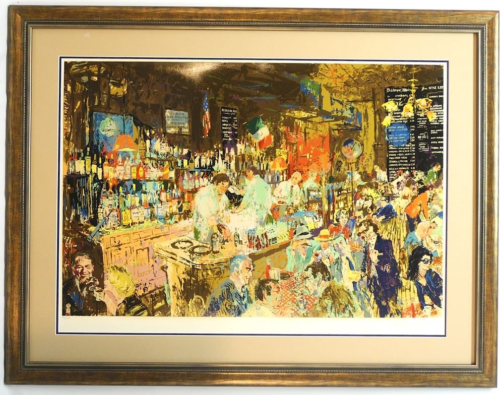 Serigraph signed Leroy Neiman, 50" x 40", "PJ Clark's New York" #261/300. (1 of 11)