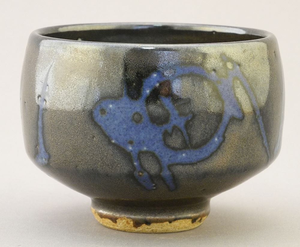 Stoneware Tea Bowl with Impressed Mark of Wayne Ngan, 2 3/4"h.: Stoneware Tea Bowl with Impressed Mark of Wayne Ngan, 2 3/4"h.